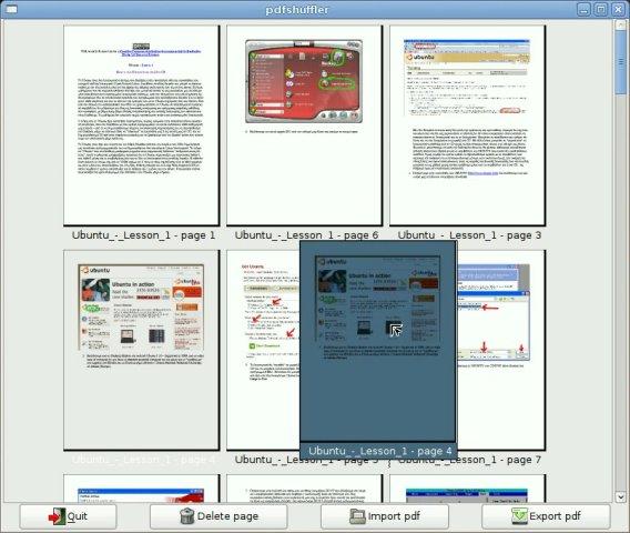 Screenshot of PDF-Shuffler
